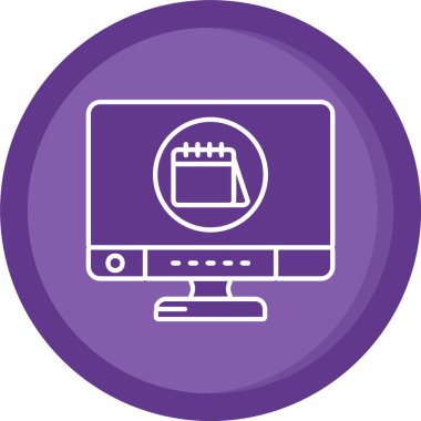 vektör dizüstü simgesi illüstrasyonu