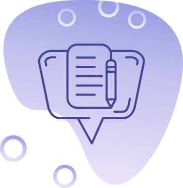 Konuş. Web simgesi basit illüstrasyon