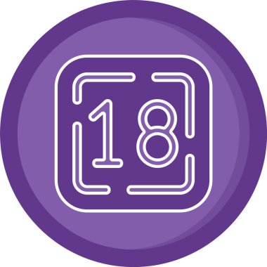 eşsiz bir numara 18 satır simgesi