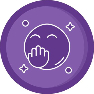 emoji simgesinin vektör illüstrasyonu