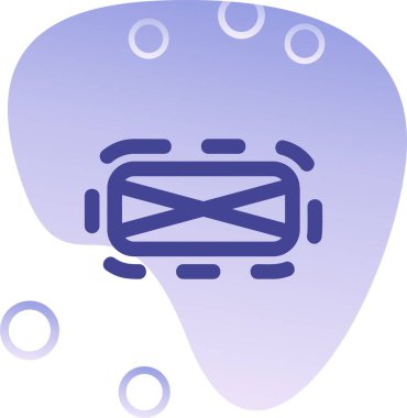 Mavi ve beyaz rengin vektör illüstrasyonu