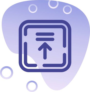 Bulut simgesi olan mavi bir dairenin çizimi