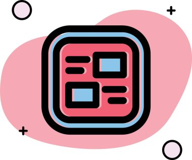 vektörel takvim düz simgesi