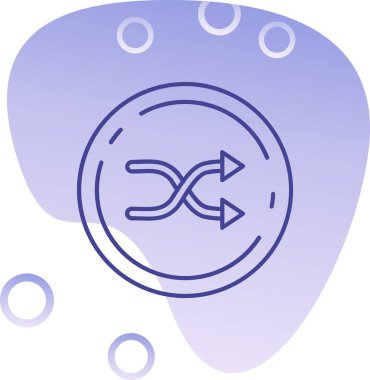 Eşsiz pusula ikonu vektör illüstrasyonu