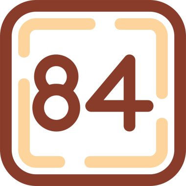 86 saat ikon vektör illüstrasyonu