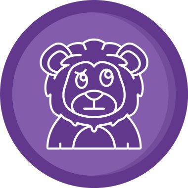 güzel panda sembolü vektör simgesi