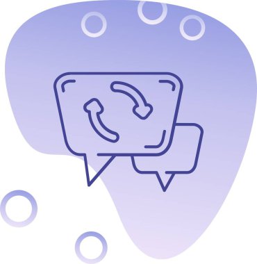 baloncuk sohbet simgesi - özet biçimi