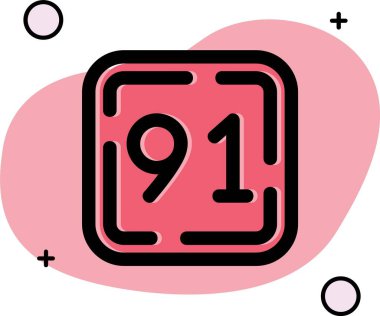 Eşsiz numara 811 vektör sembol