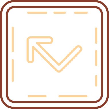 Eğilim biçimi olarak ok sağ ok yukarı simgesi