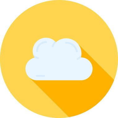 Bulut simgesi. Web için basit bulut vektör simgeleri çizimi