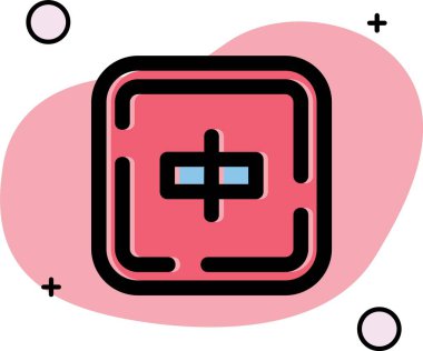 Bir kitap simgesinin vektör illüstrasyonu