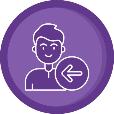 man simgesi vektör illüstrasyonu