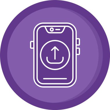 Vektör akıllı telefon simgesi illüstrasyonu