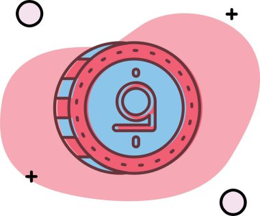 Kırmızı, mavi ve beyaz arkaplanın vektör çizimi