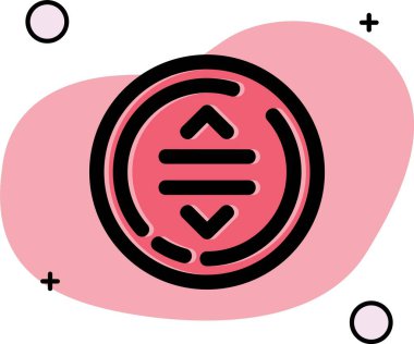 Güzel kalp vektör hattı simgesi