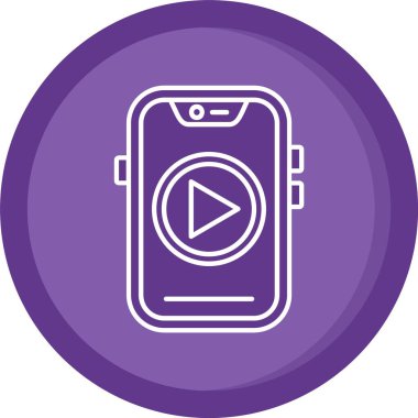 Vektör mobil izleme simgesi