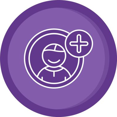 güzel avatar vektör simgesi