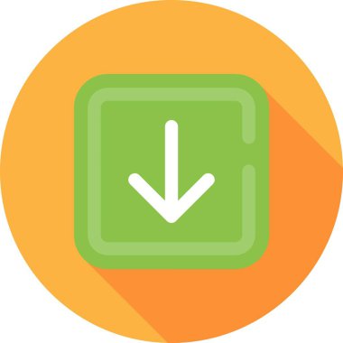 Aşağıya ok simgesi