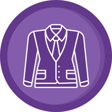 güzel ceket vektör simgesi