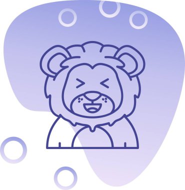 Ayı kafası ve kalbi ile taç ve kalp ile kalp