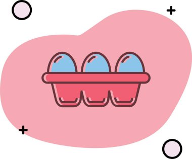 şirin bebek simgesi vektör çizimi