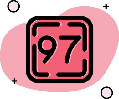 Pembe sırt grubunda 8979 simgesi izole edildi