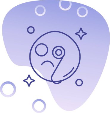 Beyin. Web simgesi basit illüstrasyon