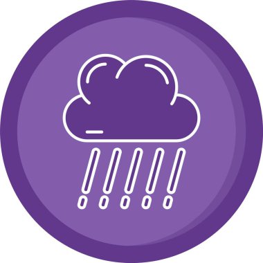 Bulut simgesi vektör illüstrasyonu