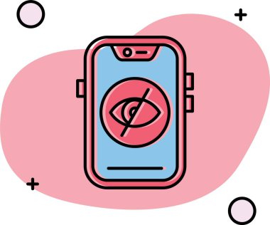 Akıllı telefon simgesi. vektör illüstrasyonu