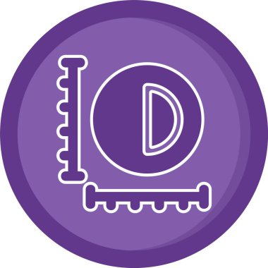 Ahşap işaret simgesinin vektör çizimi