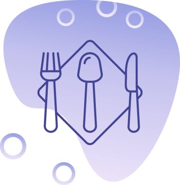 restoran menü simgesi vektör illüstrasyonu