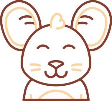 hayvan simgesi vektör illüstrasyonu