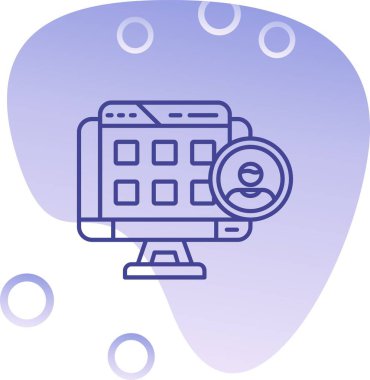 seo modern simgesinin vektör illüstrasyonu