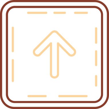 ok yukarı simge vektör illüstrasyonu