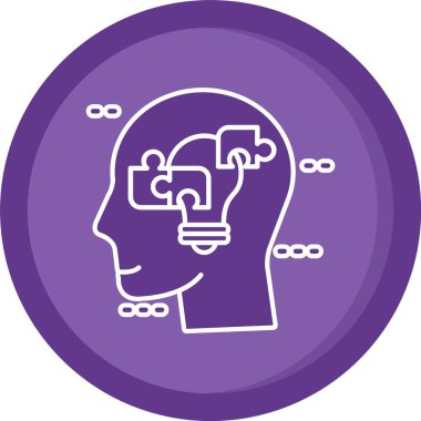 Vektör Beyin simgesi illüstrasyonu