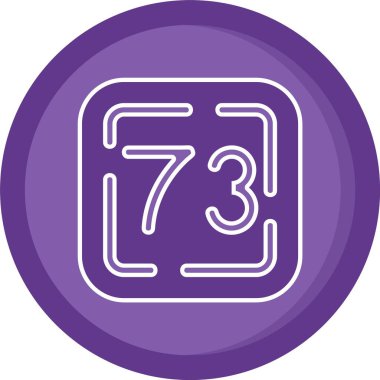 Tek bir simgenin vektör illüstrasyonu