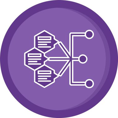 Uzun gölge simgesinin vektör simgesi