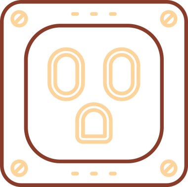 Eşsiz çikolata parçalı vektör simgesi