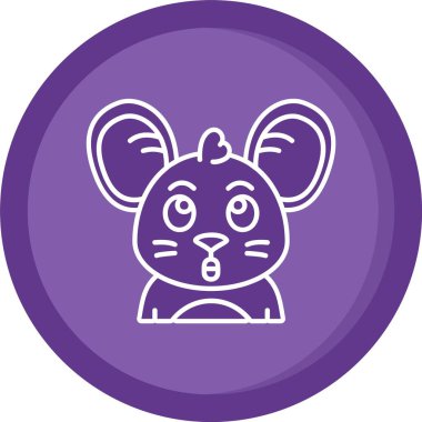 Eşsiz Fare Vektör Satırı Simgesi