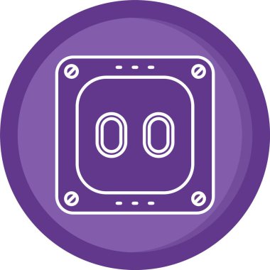 Bir b simgesinin vektör illüstrasyonu