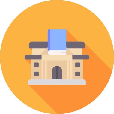 Bina ikonu. Basit tasarım