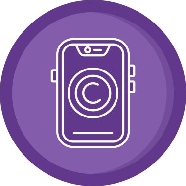 vektör telefon simgesi, illüstrasyon