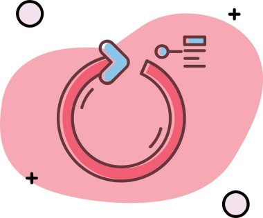 vektör simgesi tasarımı, kalp ve ok çizimi