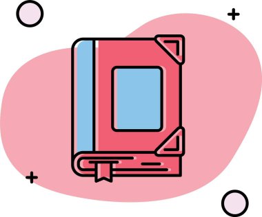 kitap simgesi tasarımı illüstrasyonu