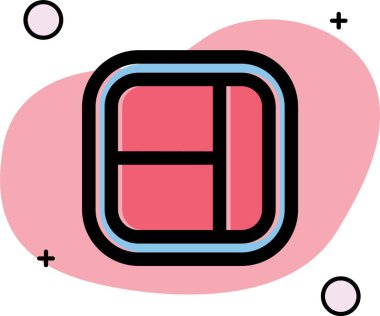 Güzel Takvim Satır Vektörü Simgesi