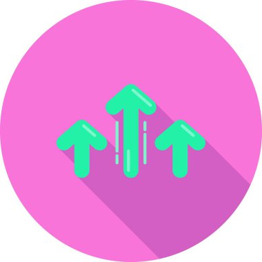 ok simgesi vektör illüstrasyonu