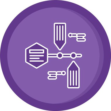 Modern bir simgenin vektör illüstrasyonu