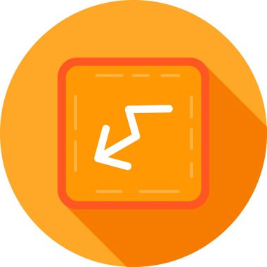 ok yönü ikon vektör illüstrasyonu