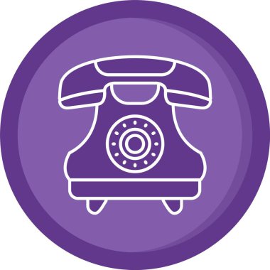 Vektör telefonu Ico, vektör illüstrasyonu