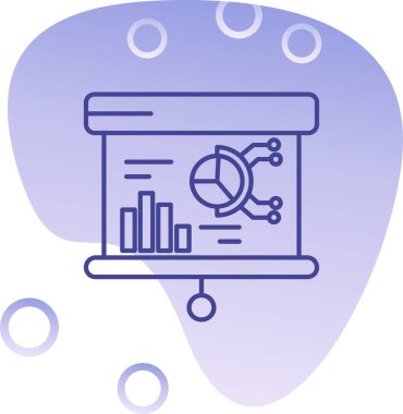 veri analiz simgesi, vektör illüstrasyon tasarımı